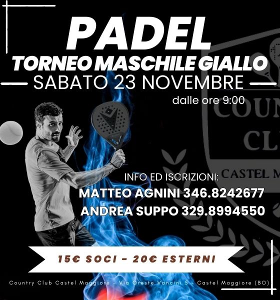 Torneo Maschile Giallo - Country Club Castel Maggiore