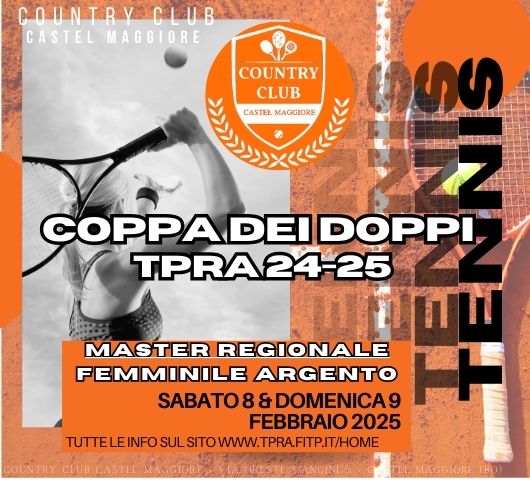 COPPA DEI DOPPI TPRA TENNIS 2024-2025 - Country Club Castel Maggiore