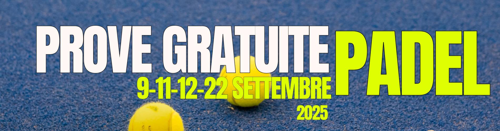 PROVE GRATUITE PADEL - Country Club Castel Maggiore