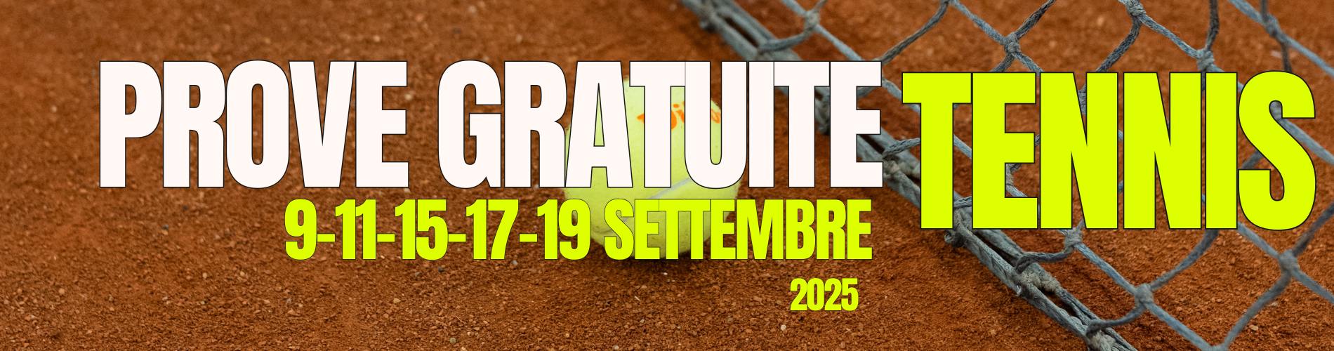 PROVE GRATUITE TENNIS - Country Club Castel Maggiore