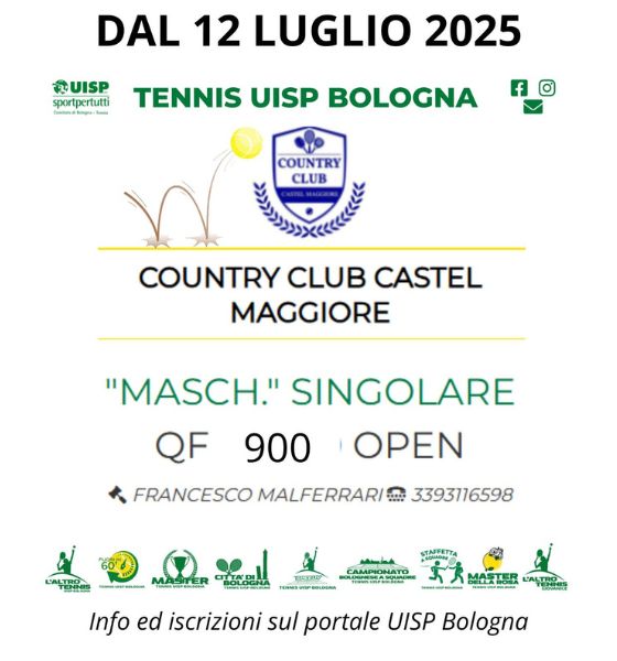 TORNEO uisp TENNIS - Country Club Castel Maggiore