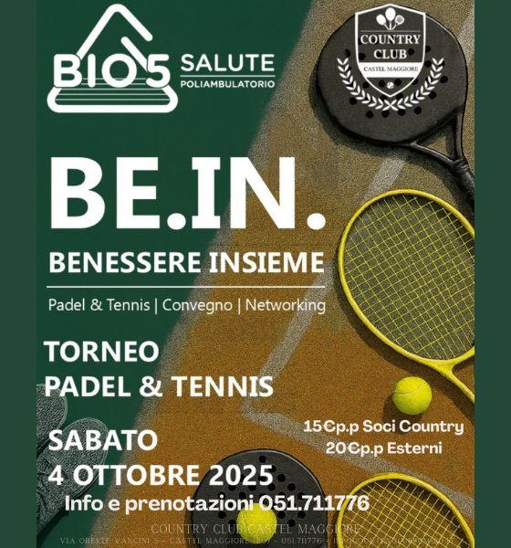 Torneo BE.IN - Country Club Castel Maggiore