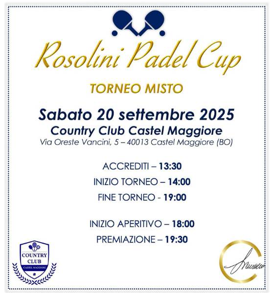 Rosolini padel Cup - Country Club Castel Maggiore